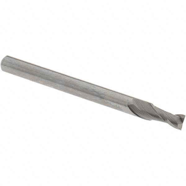 OSG 412-1094 Square End Mill 7/64'' Dia, 7/32'' LOC, 1/8'' Shank Dia, 1-1/2'' OAL, 2 Flutes, Solid Carbide