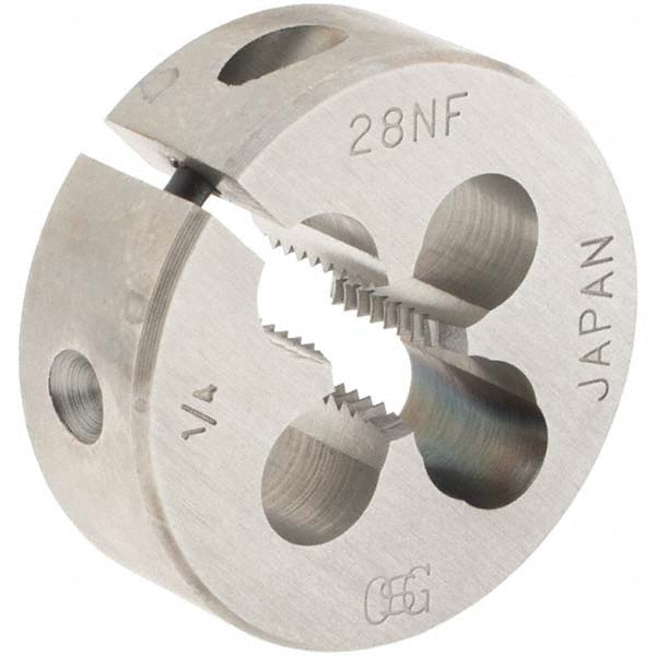 OSG 2703000 Round Die 1/4-28, 1" OD, High Speed Steel