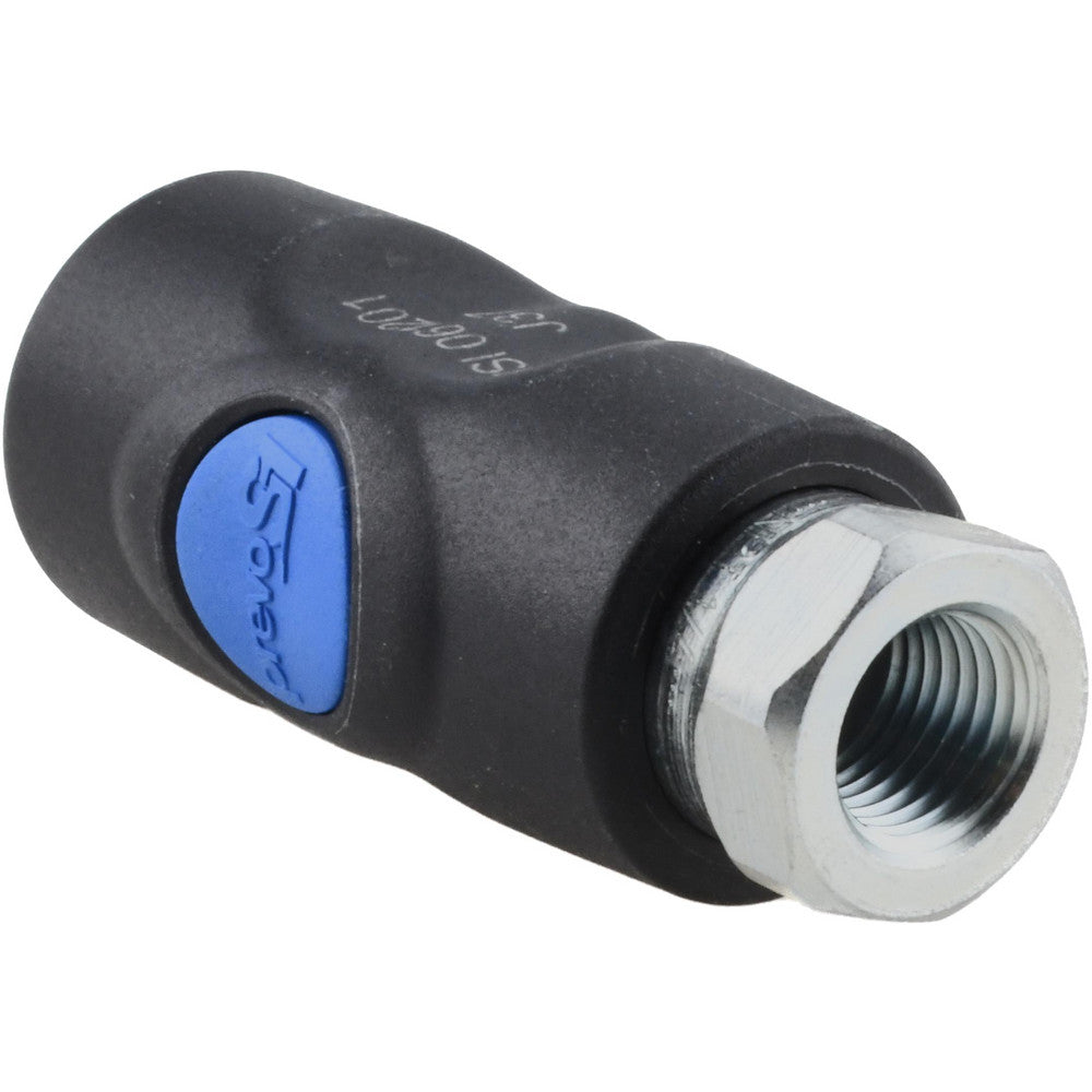 Prevost ISI 061201 Pneumatic Hose Coupling 1/4" Thread, 1/4" Body Dia, Industrial Interchange