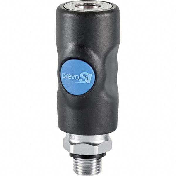 Prevost ISI 061252 Pneumatic Hose Coupling 3/8" Thread, 1/4" Body Dia, Industrial Interchange