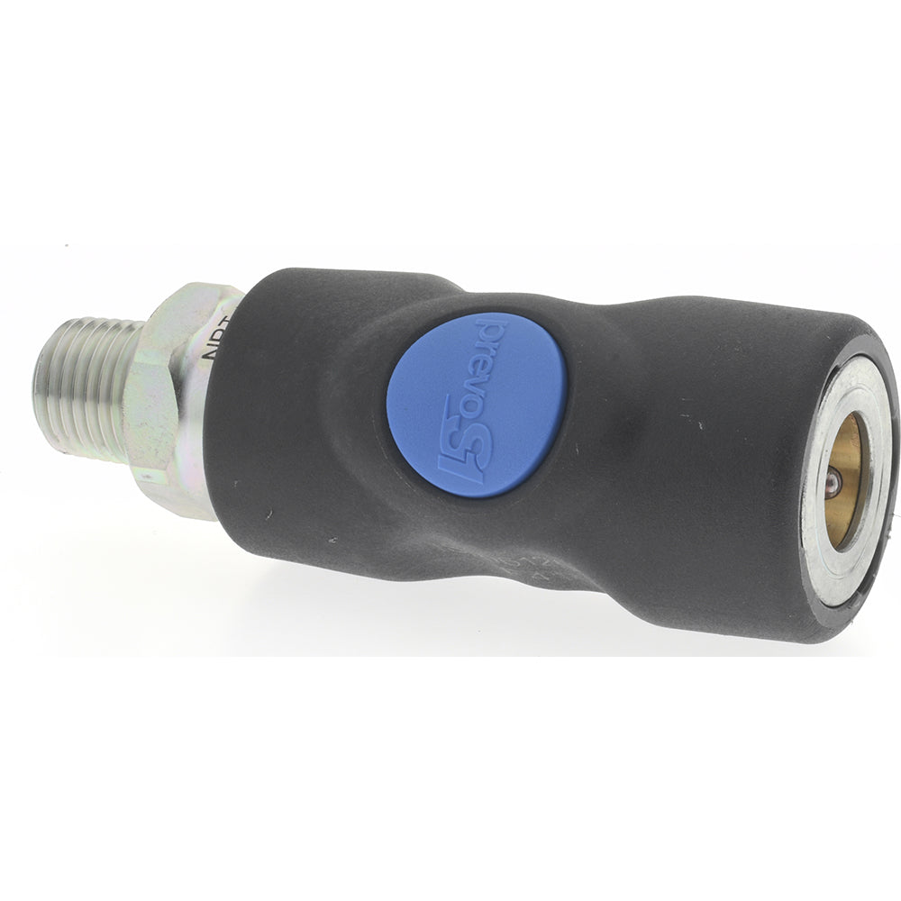 Prevost ISI 061251 Pneumatic Hose Coupling 1/4" Thread, 1/4" Body Dia, Industrial Interchange