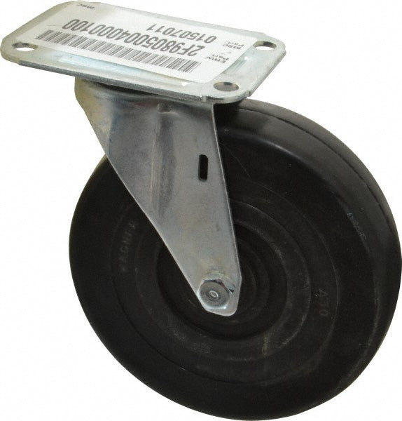 E.R. Wagner 2F9805004000100 Swivel Top Plate Caster Soft Rubber, 5" Wheel Dia, 1-1/4" Wheel Width, 190 lb Capacity, 5-5/8" OAH