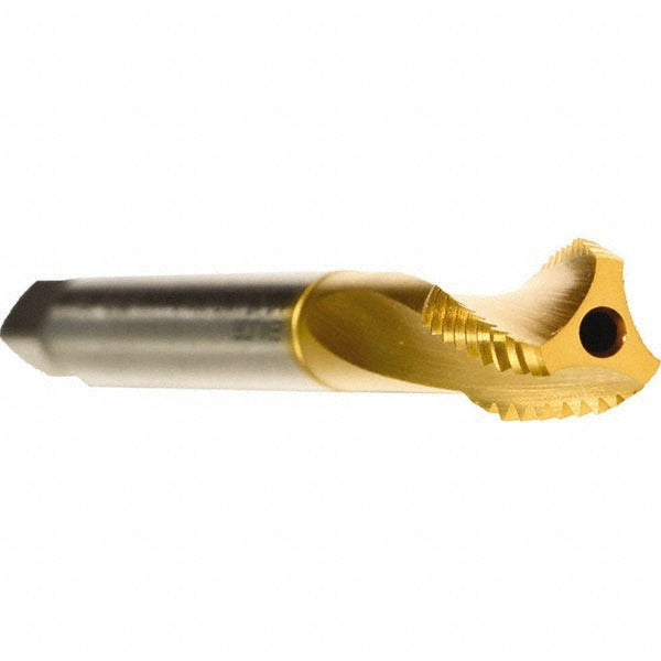 Emuge CU973701.5047 Spiral Flute Tap UNF, 3 Flute, Modified Bottoming, 2BX Class of Fit, Cobalt, TiN Finish