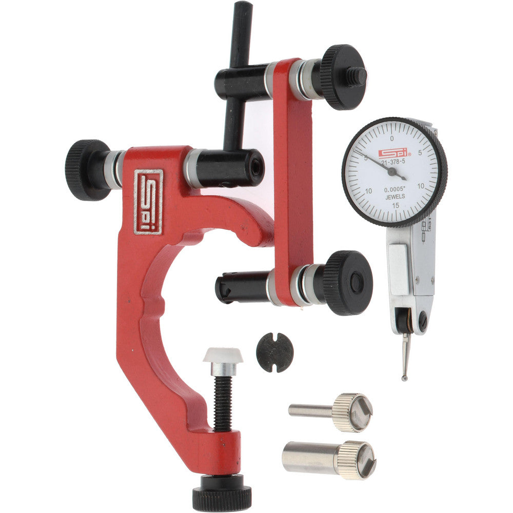 SPI 13-726-5 Dial Test Indicator & Base Kit 0.03" Range, 0-15-0 Dial Reading