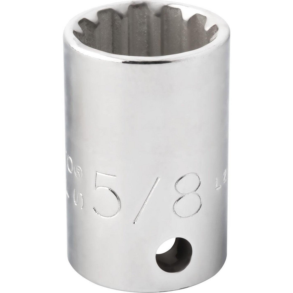 Proto J5220SPL Spline Socket 3/8" Drive, #22 Spline, 5/8" Hex