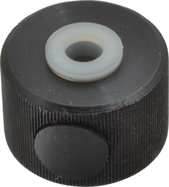 Morton Machine Works KN-737 3/8-16" UNC Thread, Black Oxide Finish, Steel Round Knurled Push Button Thumb Nut