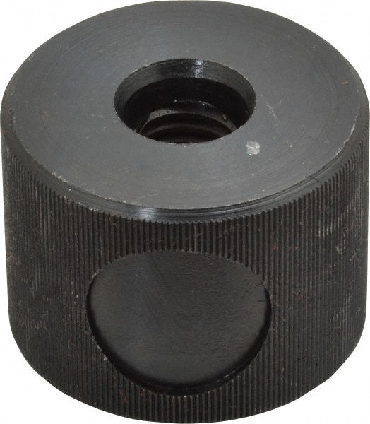 Morton Machine Works KN-750 1/2-13" UNC Thread, Black Oxide Finish, Steel Round Knurled Push Button Thumb Nut