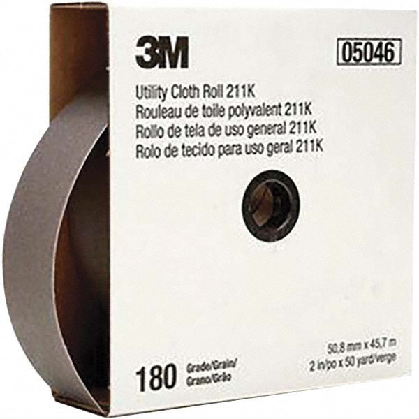 3M 7000118342 2" x 50 Yd 180 Grit Aluminum Oxide Shop Roll