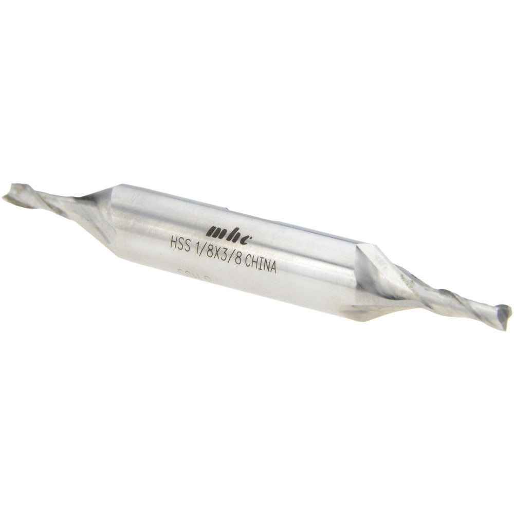 Value Collection 720-2008 Square End Mill 1/8" Dia, 3/8" LOC, 2 Flute, High Speed Steel