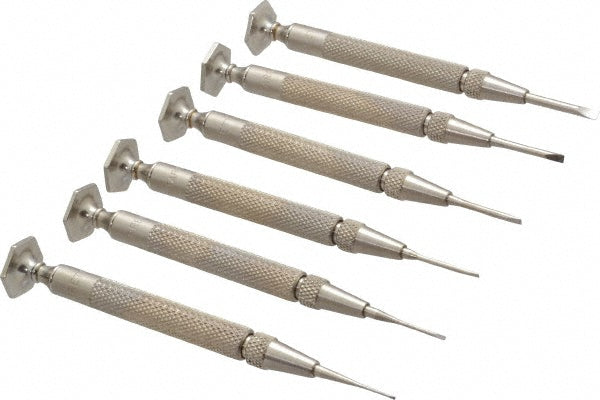 Starrett 52564 Screwdriver Set 6 Pc, Slotted