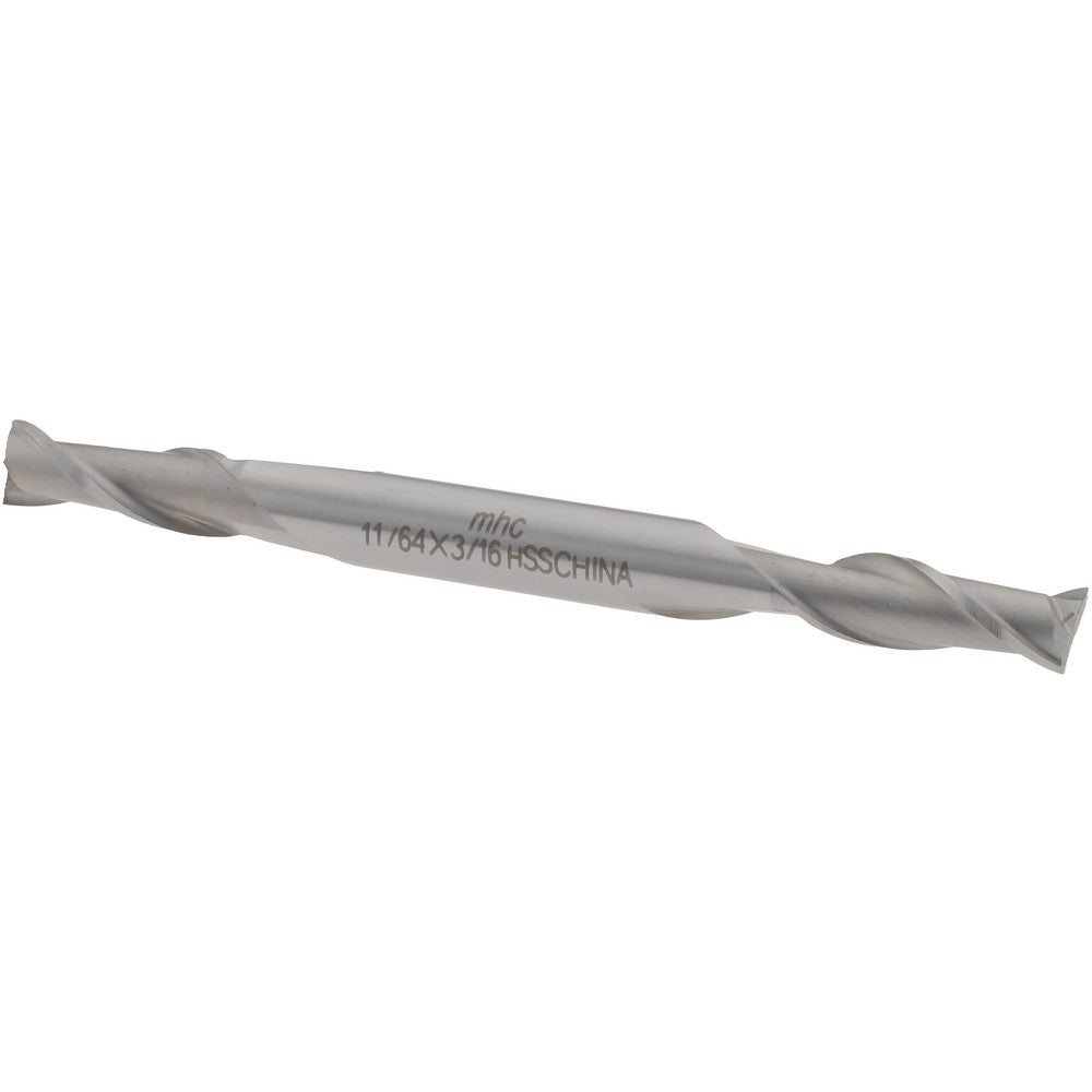 Value Collection 720-1648 Square End Mill 11/64" Dia, 1/2" LOC, 2 Flute, High Speed Steel