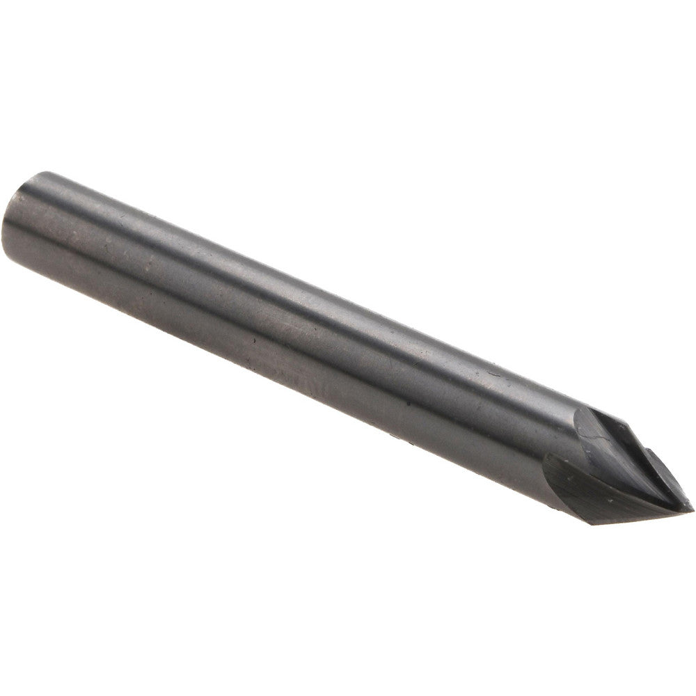 Htc Tool & Cutter Co. 1103 Countersink 1/4" Head Dia, 60.00 deg Included Angle, 5 Flute, Solid Carbide, Right Hand Cut