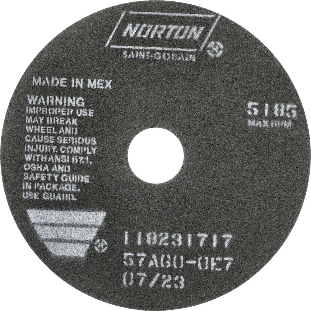 Norton 66252922683 Cut-Off Wheel 7" Dia, 1/16" Thick, 1-1/4" Hole, Aluminum Oxide