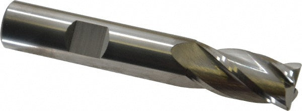 Kyocera SGS Precision Tools 38063 Corner Radius End Mill 1/2" Dia, 1" LOC, 0.03" Radius, 4 Flutes, Solid Carbide