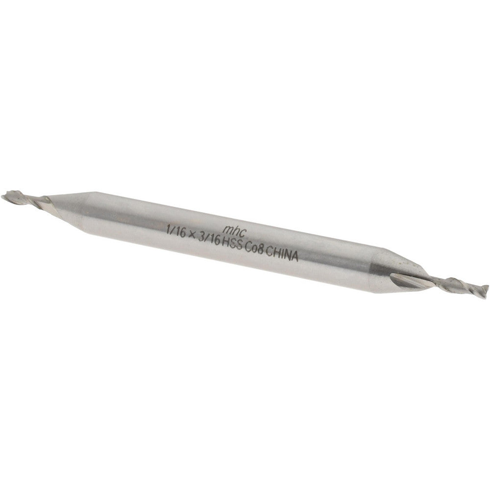 Value Collection 723-1634 Square End Mill 1/16" Dia, 3/16" LOC, 2 Flute, Cobalt