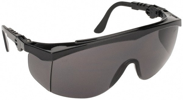 MCR Safety TK112 Safety Glasses Scratch-Resistant, Polycarbonate, Gray Lenses, Half-Framed