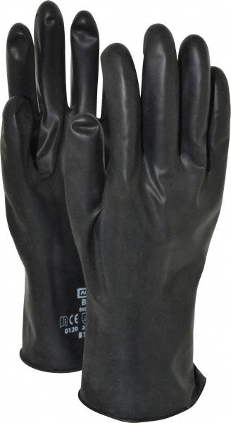 North B131/9 Chemical Resistant Gloves Size Large, 13.00 Thick, Butyl, Unsupported,