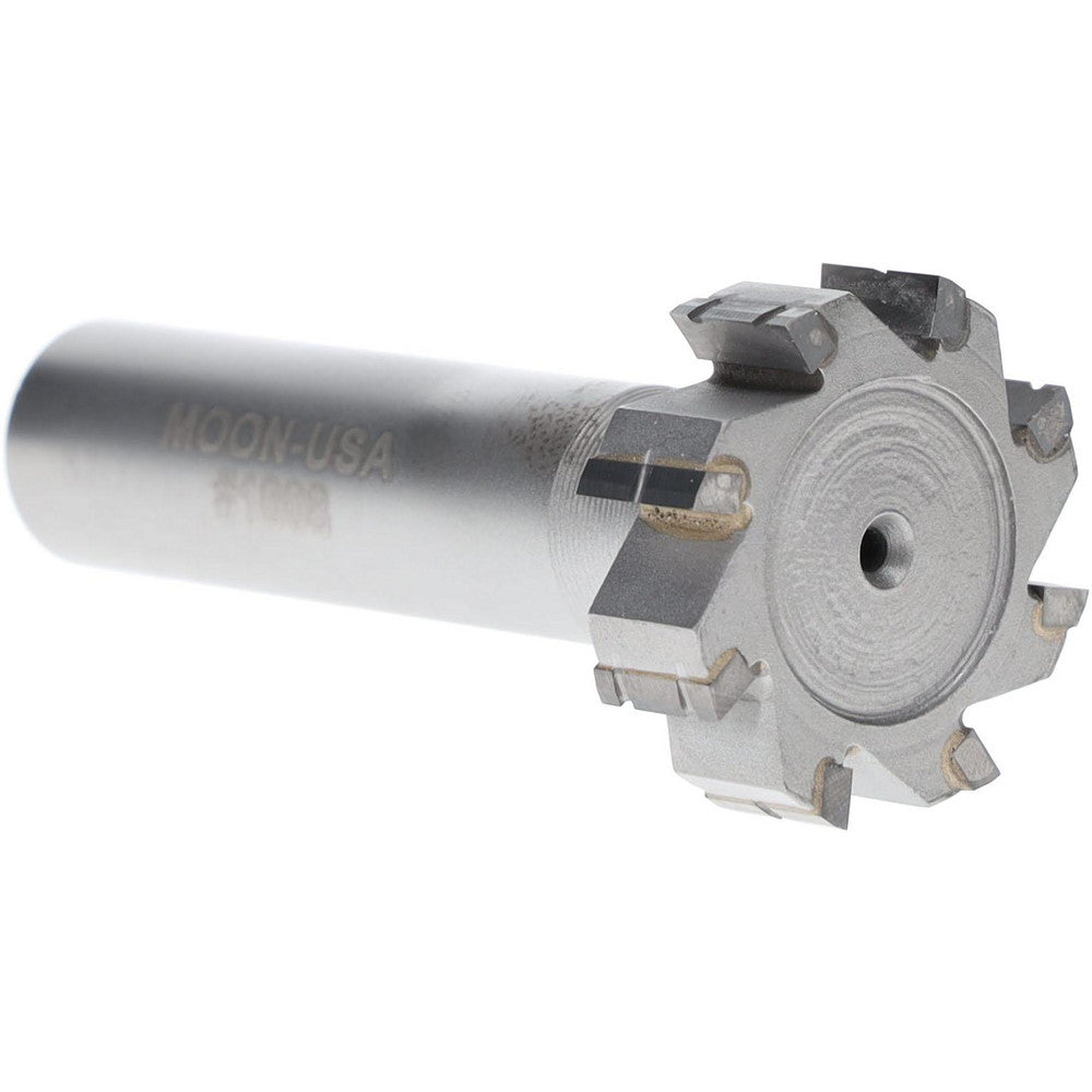 Made in USA Milling Cutters TC1008 Woodruff Keyseat Cutter 1" Cut Dia, 0.3125" Cut Width, 1/2" Shank Dia, Straight Tooth
