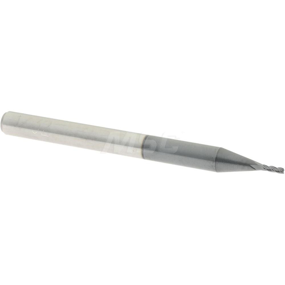 Accupro 01982131 Square End Mill 1/32'' Dia, 3/32'' LOC, 1/8'' Shank Dia, 1-1/2'' OAL, 4 Flutes, Solid Carbide