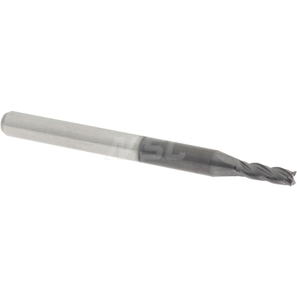 Accupro 01982172 Square End Mill 5/64'' Dia, 1/4'' LOC, 1/8'' Shank Dia, 1-1/2'' OAL, 4 Flutes, Solid Carbide