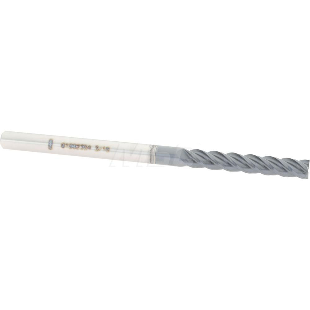 Accupro 01982354 Square End Mill 3/16'' Dia, 1-1/8'' LOC, 3/16'' Shank Dia, 3'' OAL, 4 Flutes, Solid Carbide