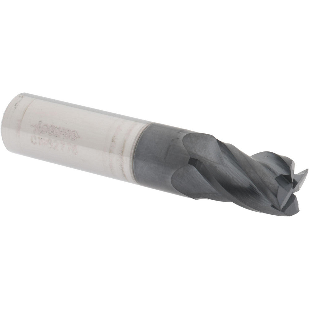 Accupro 01982776 Square End Mill 29/64'' Dia, 5/8'' LOC, 1/2'' Shank Dia, 2-1/2'' OAL, 4 Flutes, Solid Carbide
