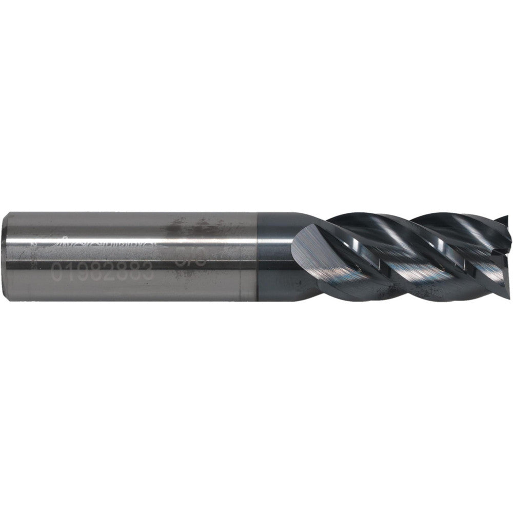 Accupro 01982883 Square End Mill 5/8'' Dia, 1-1/4'' LOC, 5/8'' Shank Dia, 3-1/2'' OAL, 4 Flutes, Solid Carbide