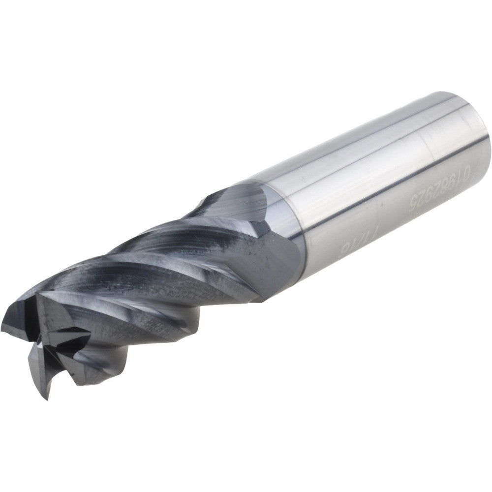 Accupro 01982925 Square End Mill 11/16'' Dia, 1-1/2'' LOC, 3/4'' Shank Dia, 4'' OAL, 4 Flutes, Solid Carbide