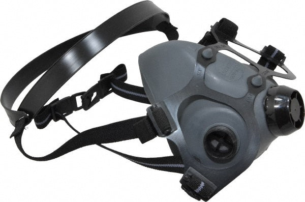 North 550030L Half Facepiece Respirator Elastomer, Threaded, Large