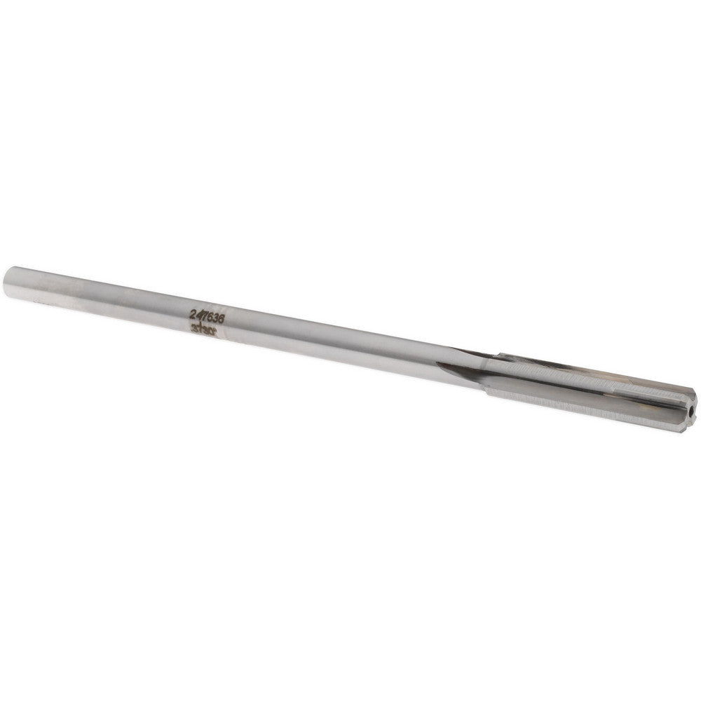 Rock River Tool Inc. 247636 Chucking Reamer 0.3730" Dia, 7" OAL, 1-3/4" Flute Length, Straight Flute, Straight-Cylindrical Shank, Carbide-Tipped