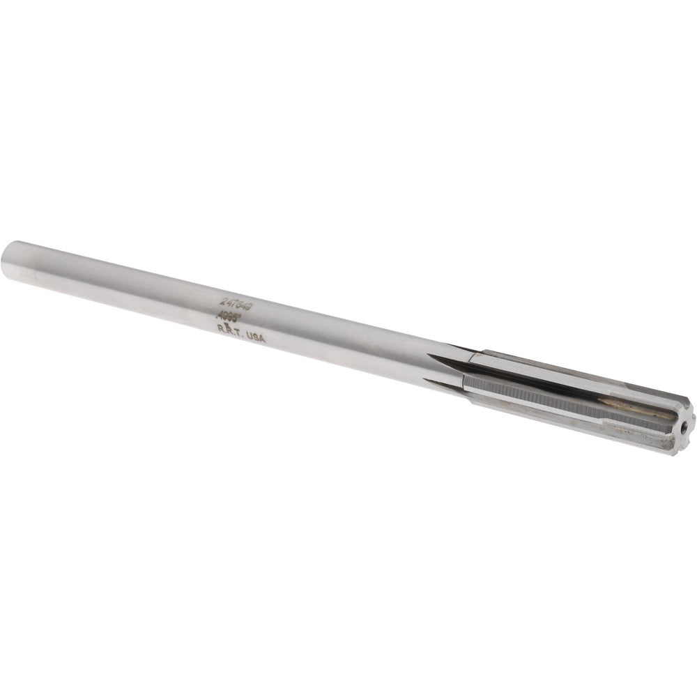 Rock River Tool Inc. 247649 Chucking Reamer 0.4995" Dia, 8" OAL, 2" Flute Length, Straight Flute, Straight-Cylindrical Shank, Carbide-Tipped