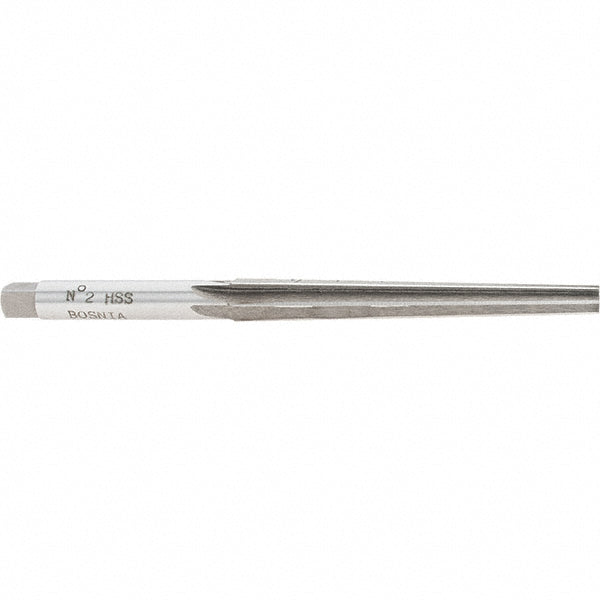 Value Collection SM35BS02 1/4" Small End, 0.38" Large End, 11/32" Shank, 3-1/8" Flute, Brown and Sharpe Taper Reamer #2