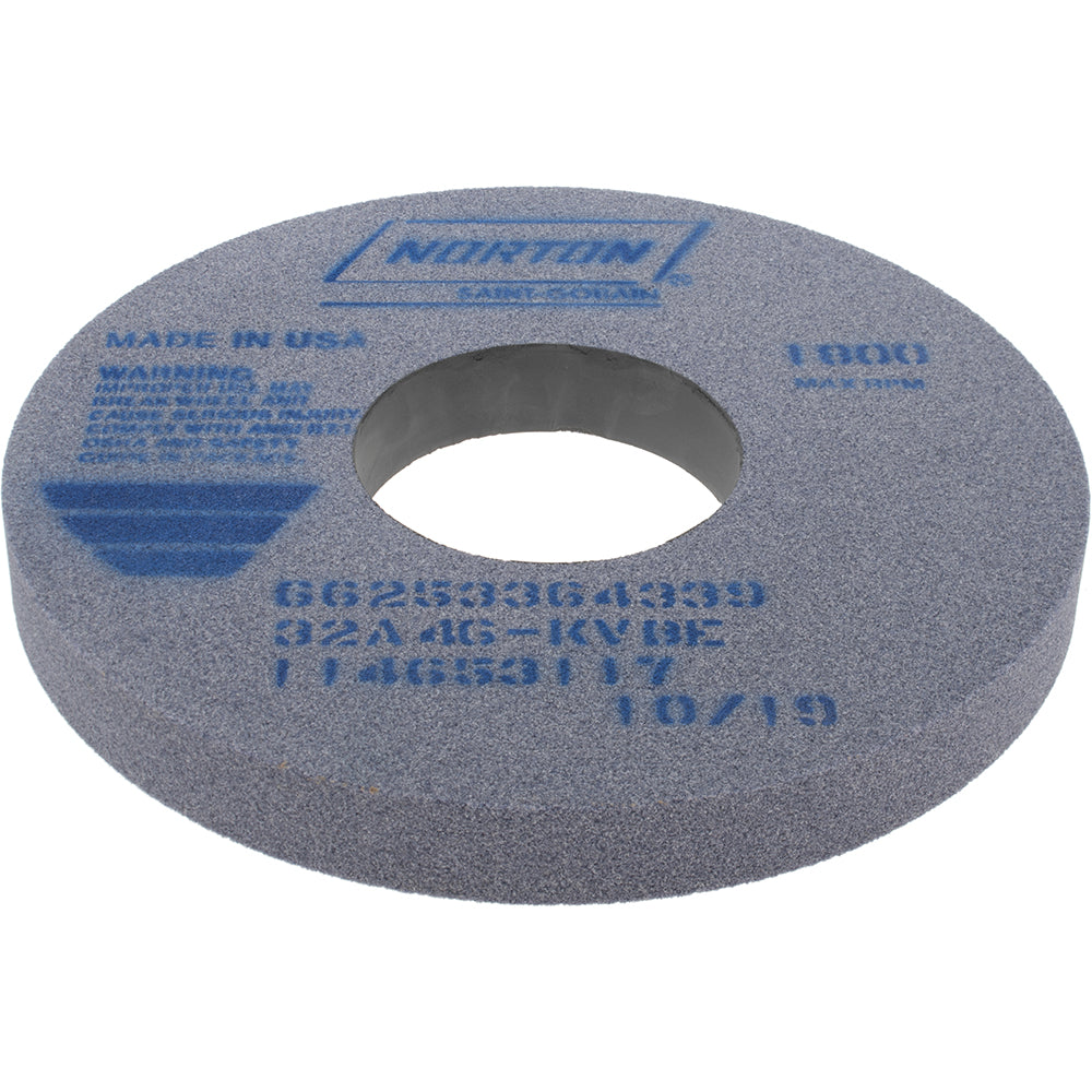 Norton 66253364339 Surface Grinding Wheel 14" Dia, 1-1/2" Thick, 5" Hole, 46 Grit, K Hardness