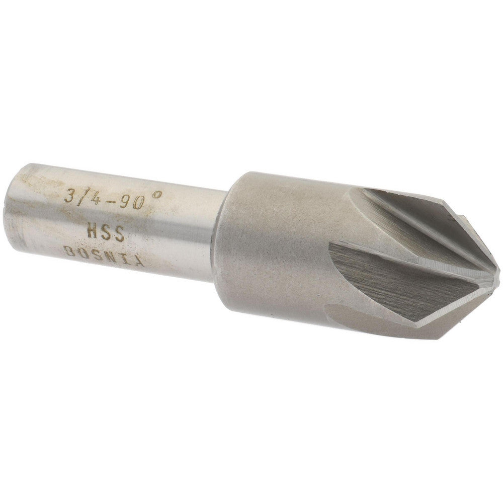 Value Collection SC2090048 Countersink 3/4" Head Dia, 90.00 deg Included Angle, 6 Flute, High-Speed Steel, Right Hand Cut