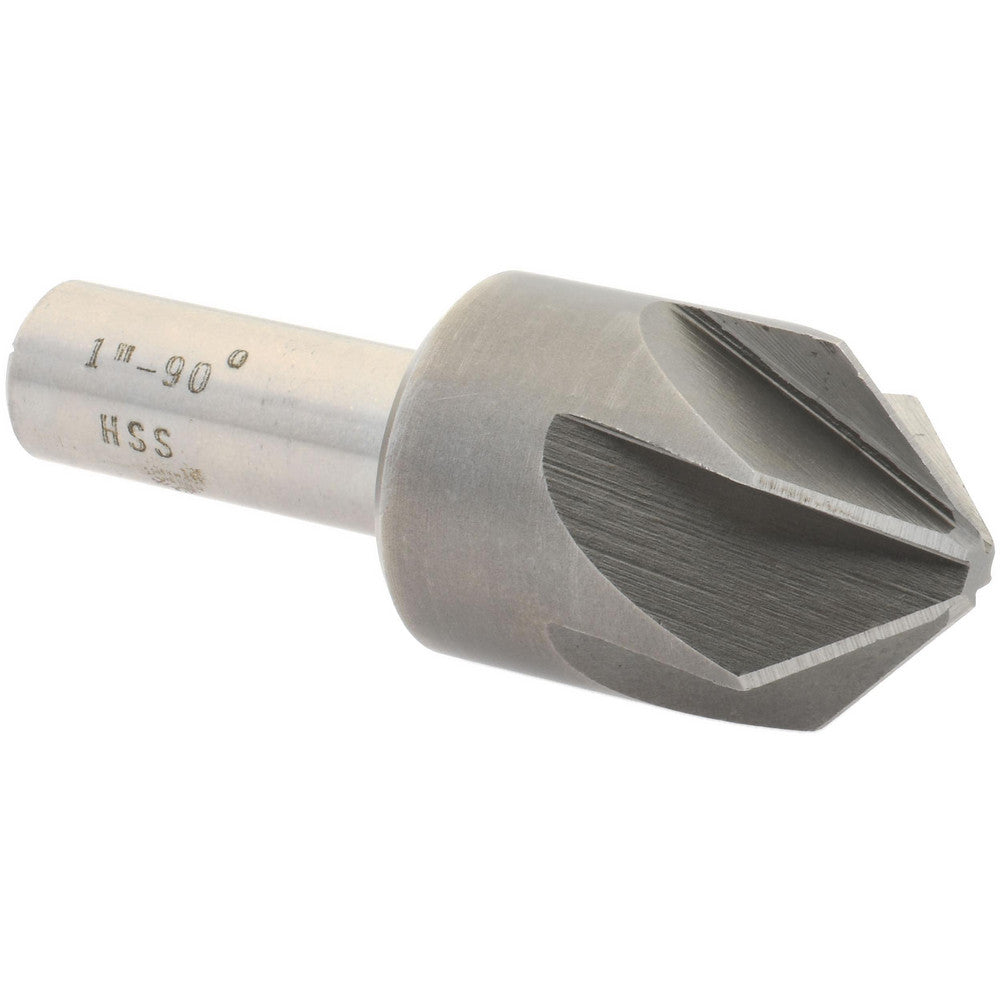 Value Collection SC2090100 Countersink 1" Head Dia, 90.00 deg Included Angle, 6 Flute, High-Speed Steel, Right Hand Cut