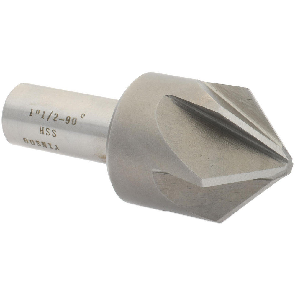 Value Collection SC2090132 Countersink 1-1/2" Head Dia, 90.00 deg Included Angle, 6 Flute, High-Speed Steel, Right Hand Cut