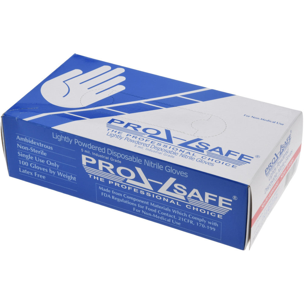 PRO-SAFE D5000S Disposable Glove Size Small, 5.0 mil, Nitrile, General Purpose Grade, Powder-Free