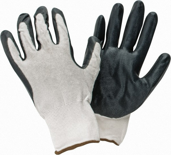 PRO-SAFE 34-225NB/L Work Gloves PRO-SAFE Size Large, Nitrile-Coated Nylon, General Purpose
