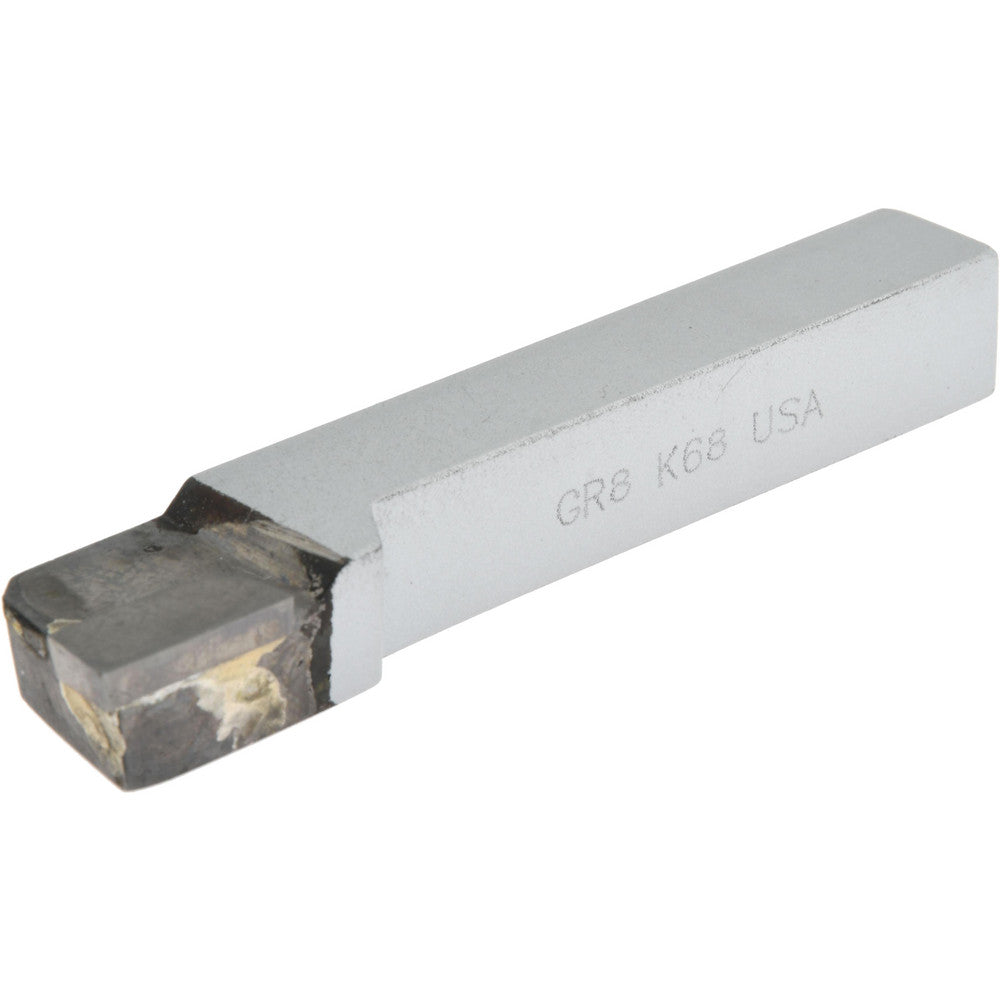CLAPP & HANEY BRAZED TOOL 47071 Single Point Tool Bit GR-8, 1/2" Shank Width, 1/2" Shank Height, K68 Solid Carbide Tip, Right Hand