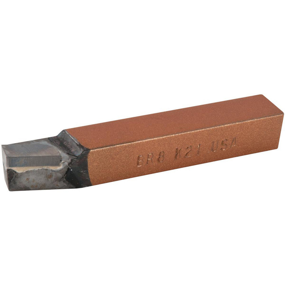 CLAPP & HANEY BRAZED TOOL 47125 Single Point Tool Bit BR-8, 1/2" Shank Width, 1/2" Shank Height, K21 Solid Carbide Tip, Right Hand