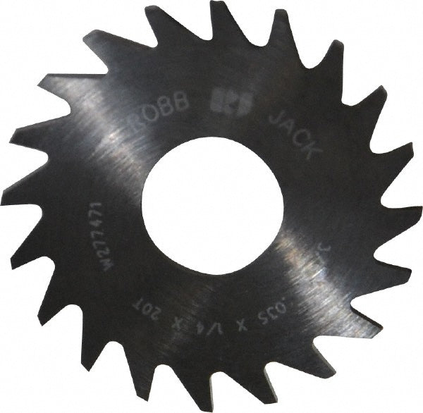 RobbJack C07-0350-08-20 Slitting & Slotting Saw 3/4" Dia, 0.035" Thick, 20 Teeth, Solid Carbide