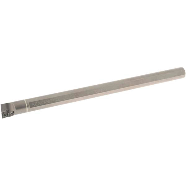 Kennametal 3331041 Indexable Boring Bar L08R-SCLPR2, 0.6" Min Bore Dia, Right Hand Cut, 1/2" Shank Dia, -5 ° Lead Angle, Heavy Metal