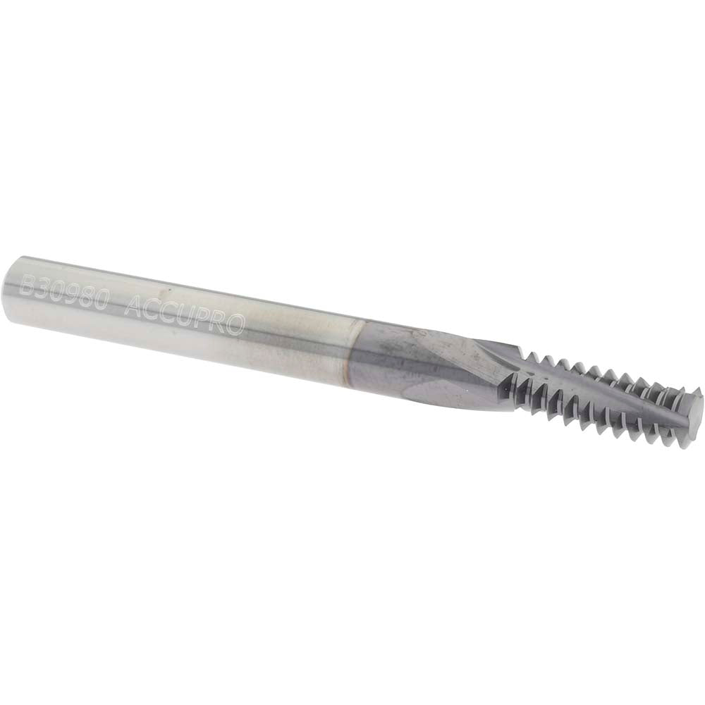 Accupro C911-31218 Helical Flute Thread Mill 5/16-18, Internal, 3 Flute, 0.2500" Shank Dia, Solid Carbide