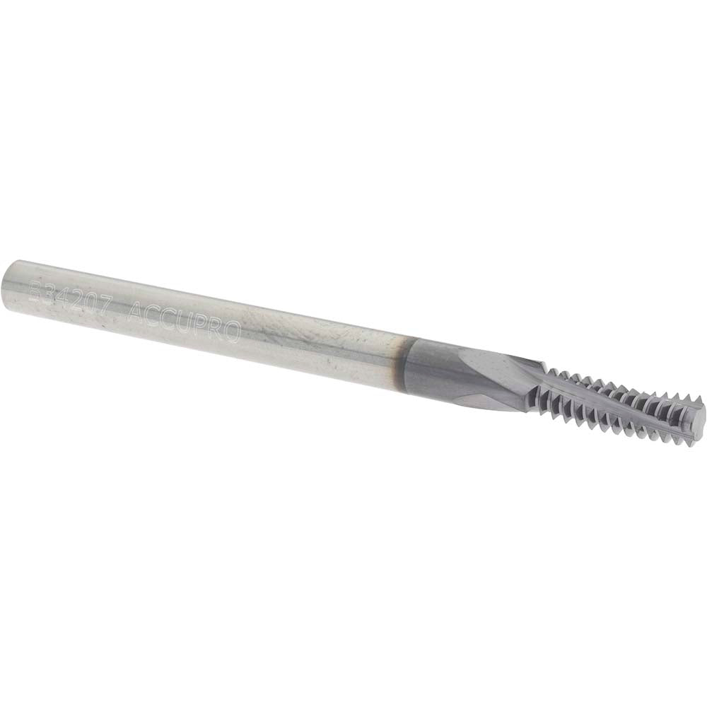 Accupro C931-06100 Helical Flute Thread Mill M6x1, Internal, 3 Flute, 6.00 mm Shank Dia, Solid Carbide