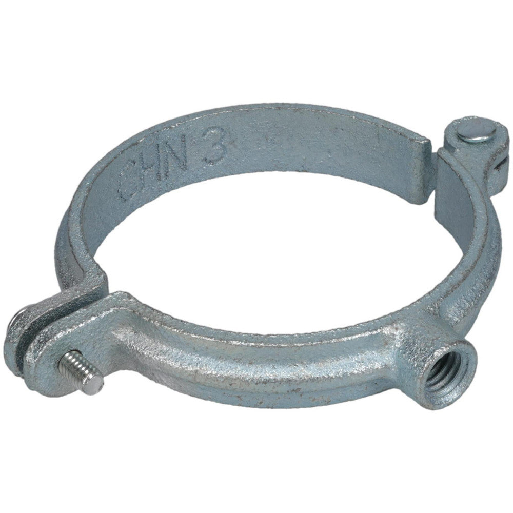 Empire 41HG0300 Split Ring Hanger 3" Pipe, 1/2" Rod, Malleable Iron, Electro-Galvanized Finish