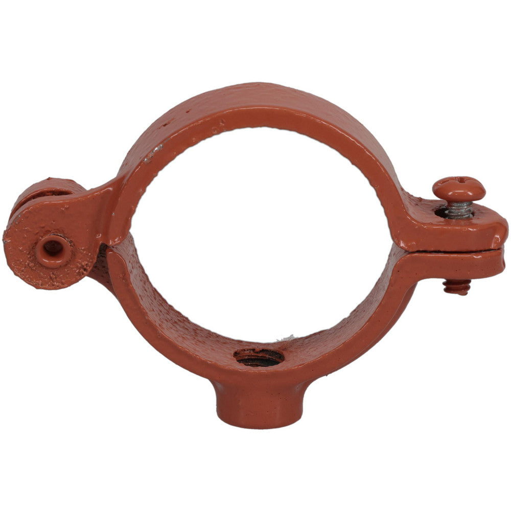 Empire 41HCT0150 Split Ring Hanger 1-1/2" Pipe, 3/8" Rod, Malleable Iron, Epoxy Coated