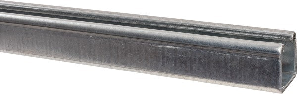Empire 7001Z1210 10' Long x 1-5/8" Wide x 1-5/8" High, 12 Gauge, Carbon Steel, Punched Framing Channel & Strut
