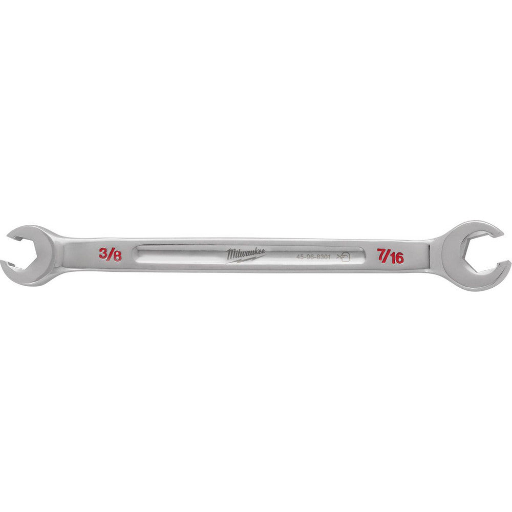 Milwaukee Tool 45-96-8301 Flare Nut Wrenches Wrench Type Open End Head Type Straight Double/Single End Double Opening Type 6-Point Flare Nut Material Steel Finish Chrome