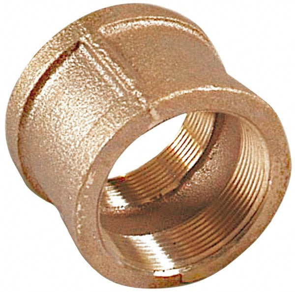 Merit Brass XNL111-32 Brass Pipe Coupling 2" Fitting, Threaded, FNPT x FNPT, Class 125, Lead Free
