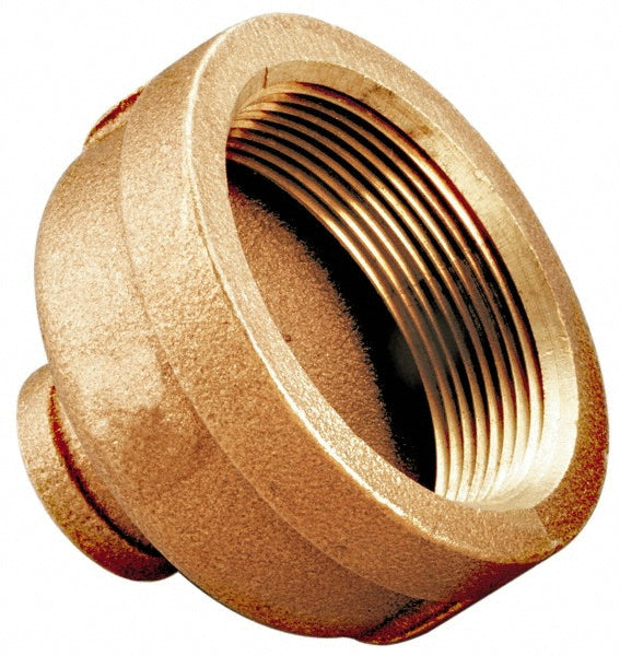 Merit Brass XNL112-3224 Brass Pipe Reducing Coupling 2 x 1-1/2" Fitting, FNPT x FNPT, Class 125, Lead Free